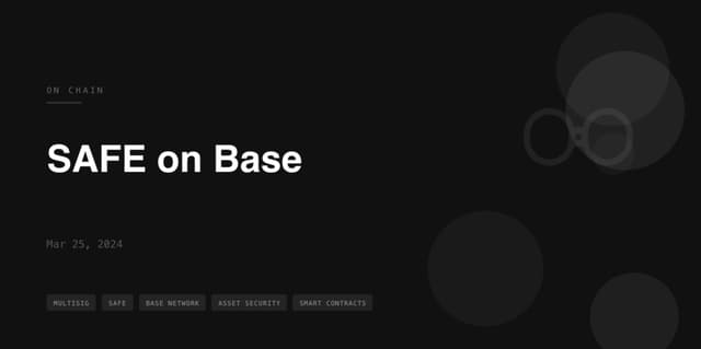 Creating a SAFE on Base