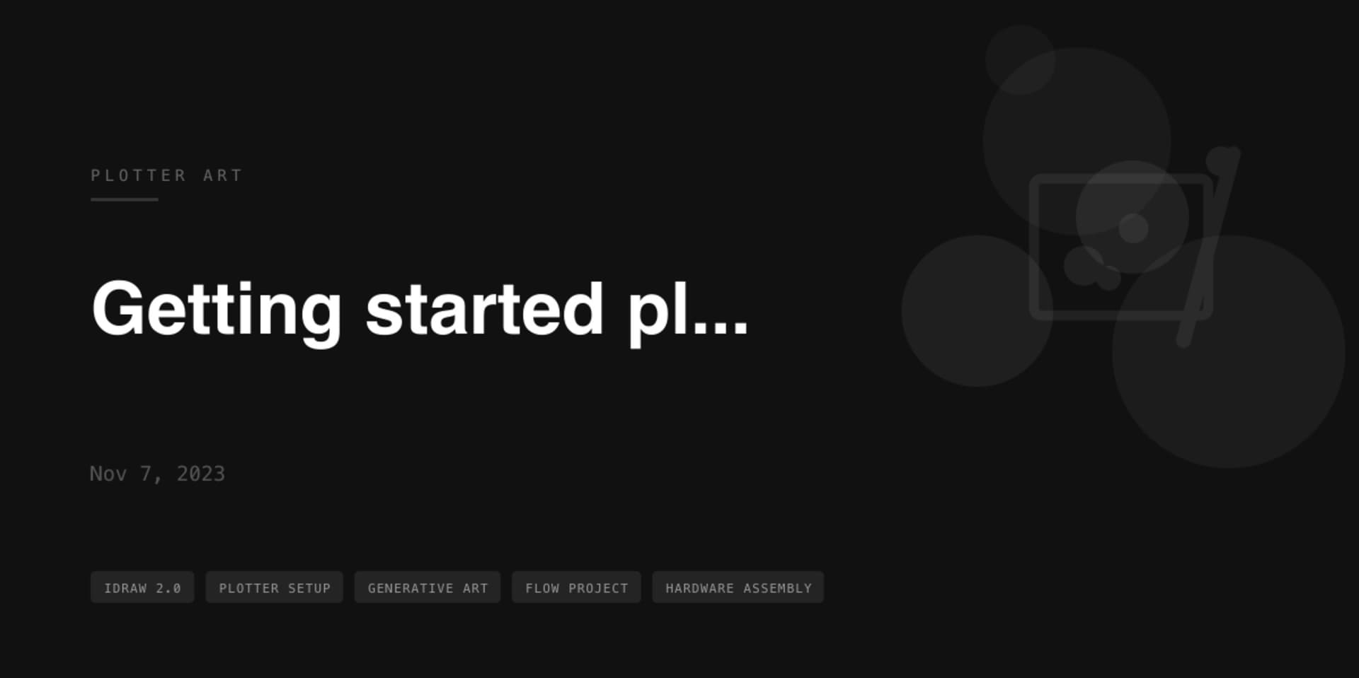 The pain and joys of getting started with plotting