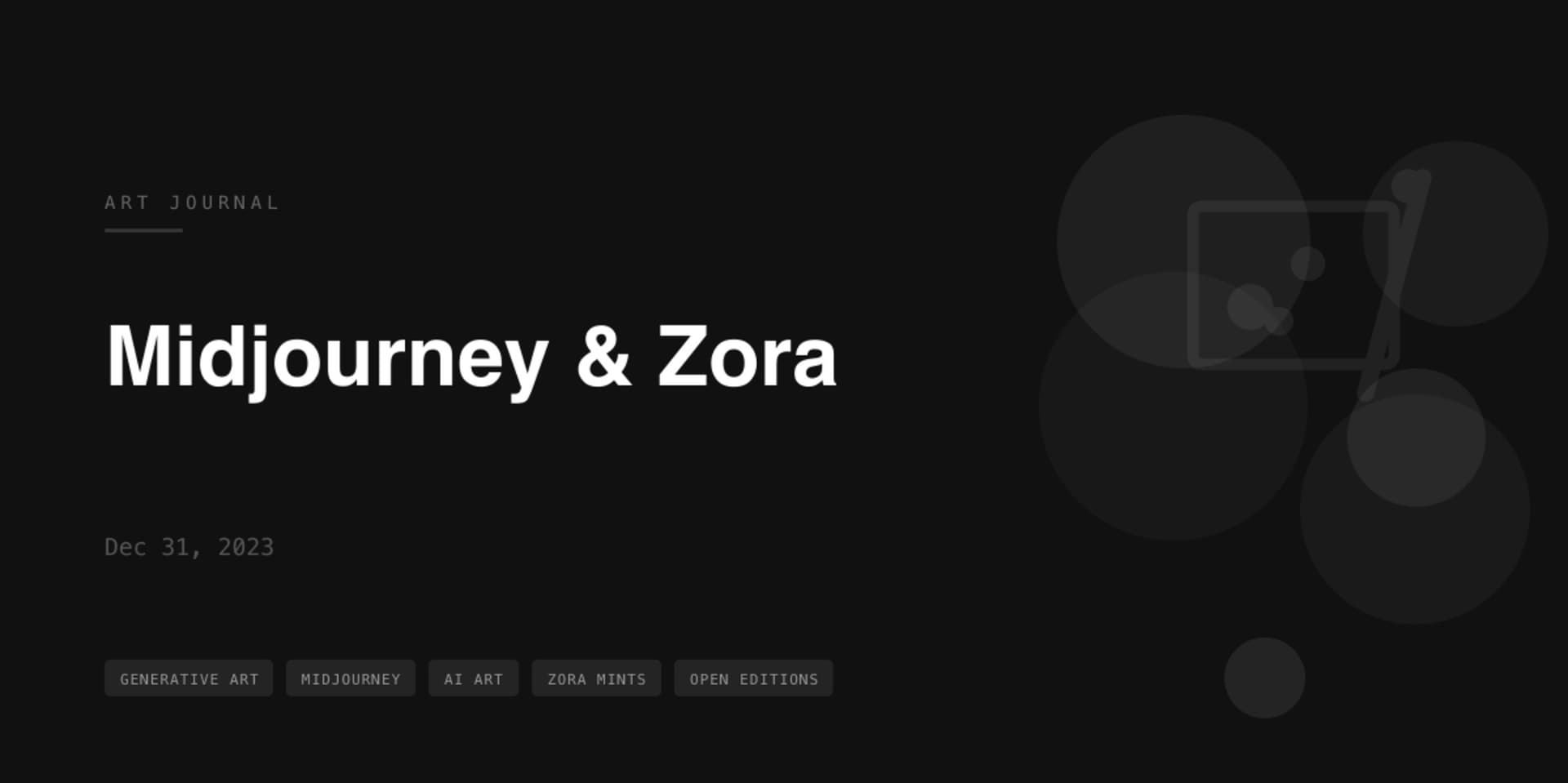 Exploring Open Editions with Midjourney and Zora