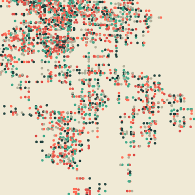 Dots (Random Walk Algorithm)