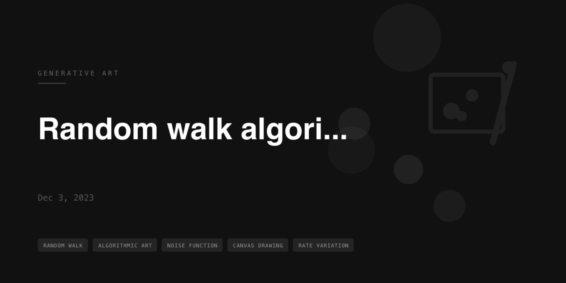 Stitching (Random Walk Algorithm)